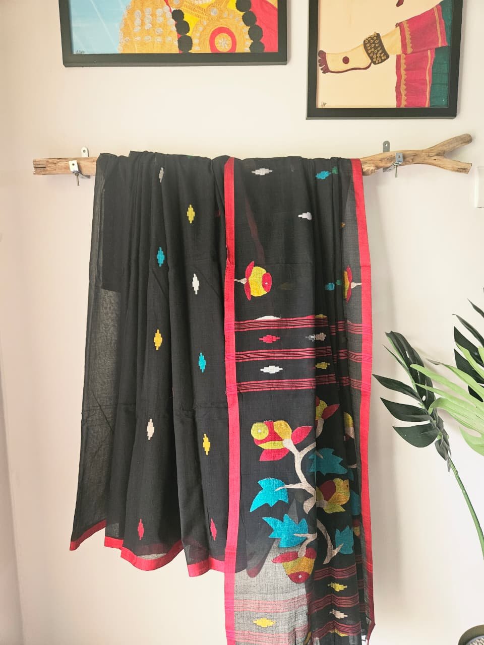 Cotton Jamdani Saree – Kala Bahar