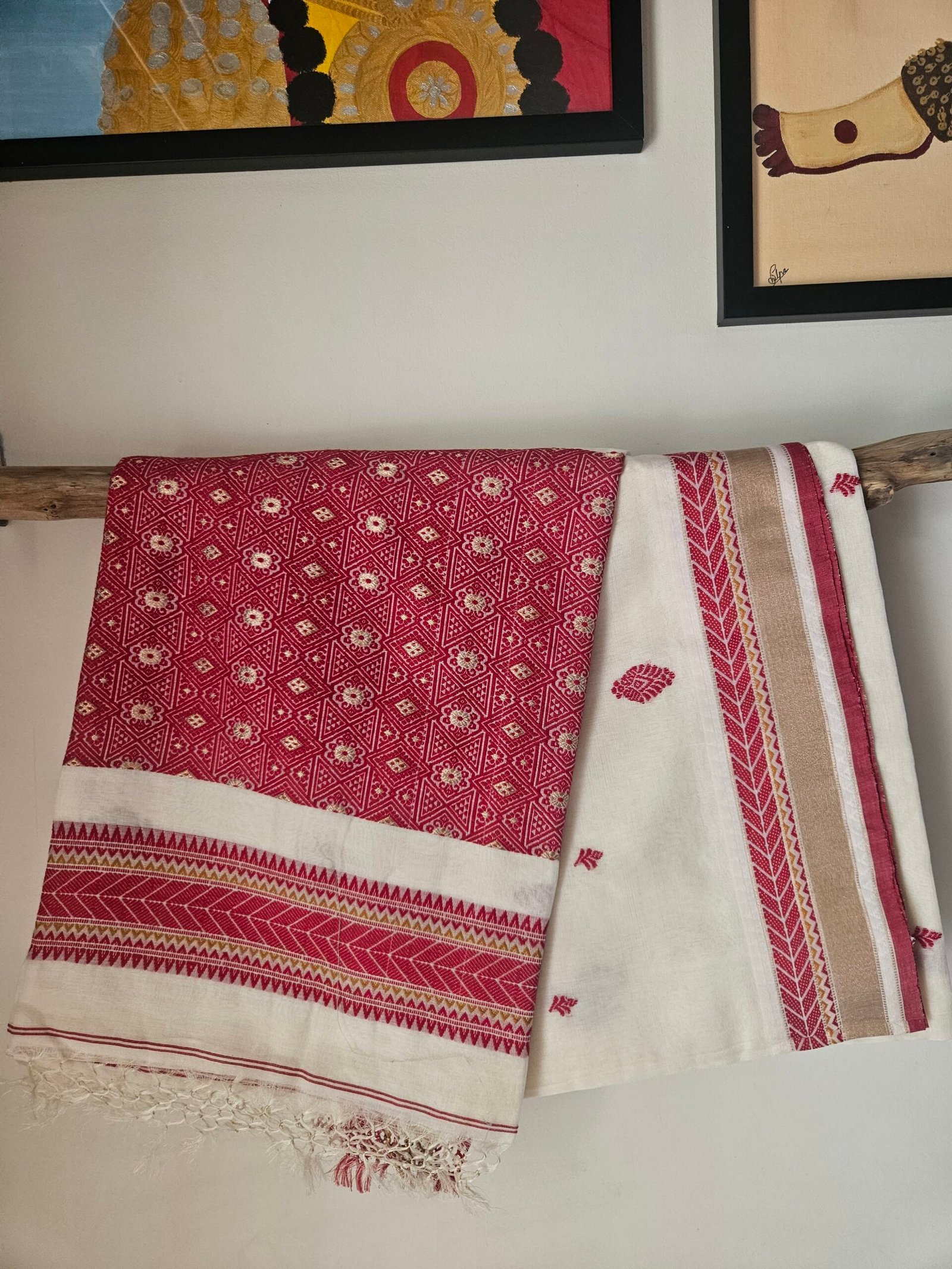 Tussar Cotton Saree – Sindoor