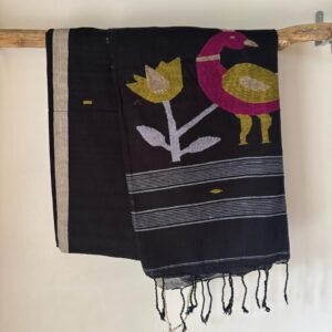 Cotton Needle Jamdani Saree – Kaajal