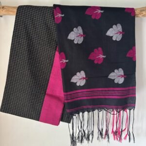 Mercerized Cotton Jamdani Saree – Shyama