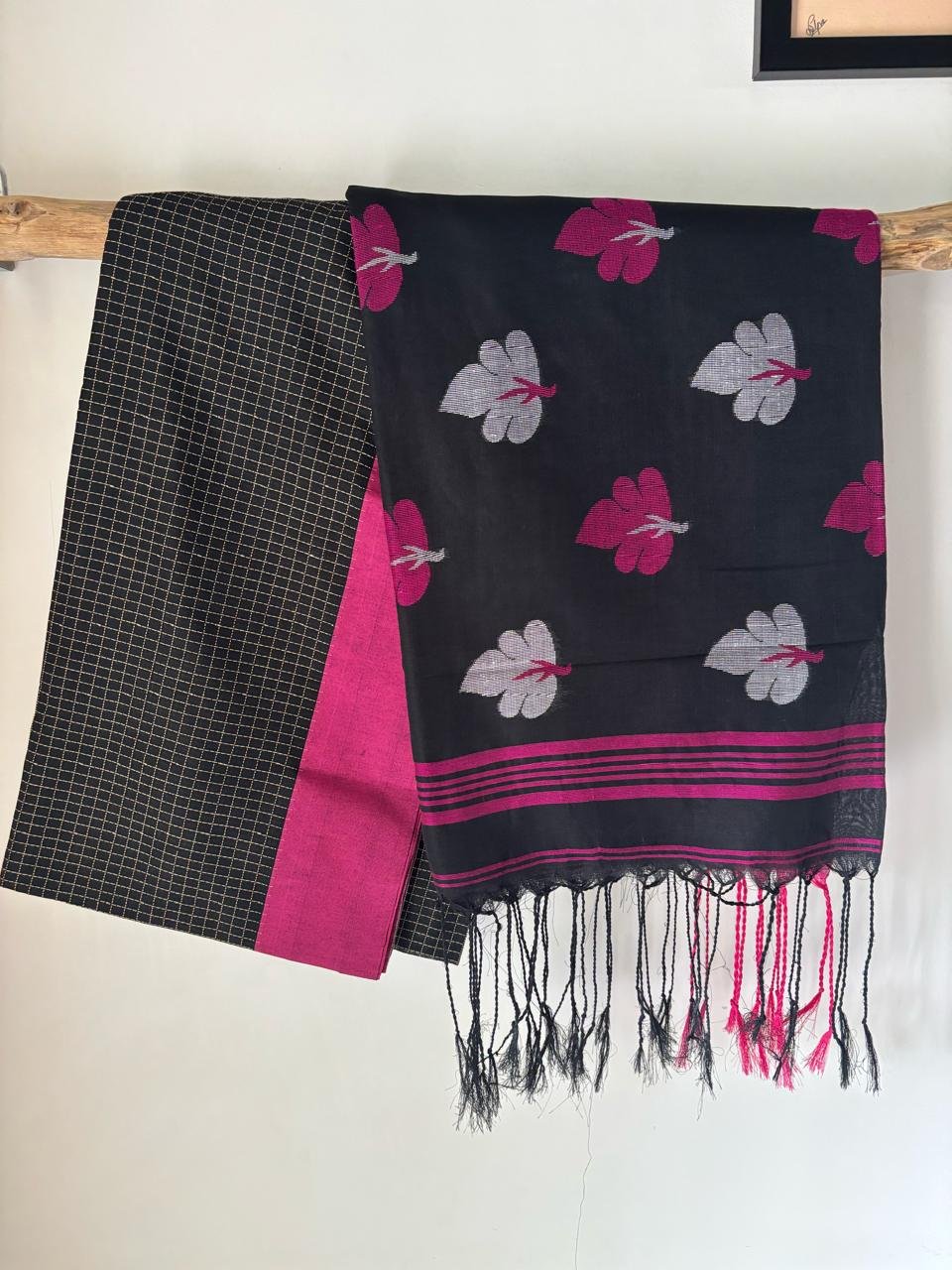 Mercerized Cotton Jamdani Saree – Shyama