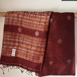 Matka Silk Banarasi Saree – Manjistha