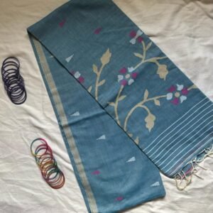 Cotton Needle Jamdani Saree – Ambar