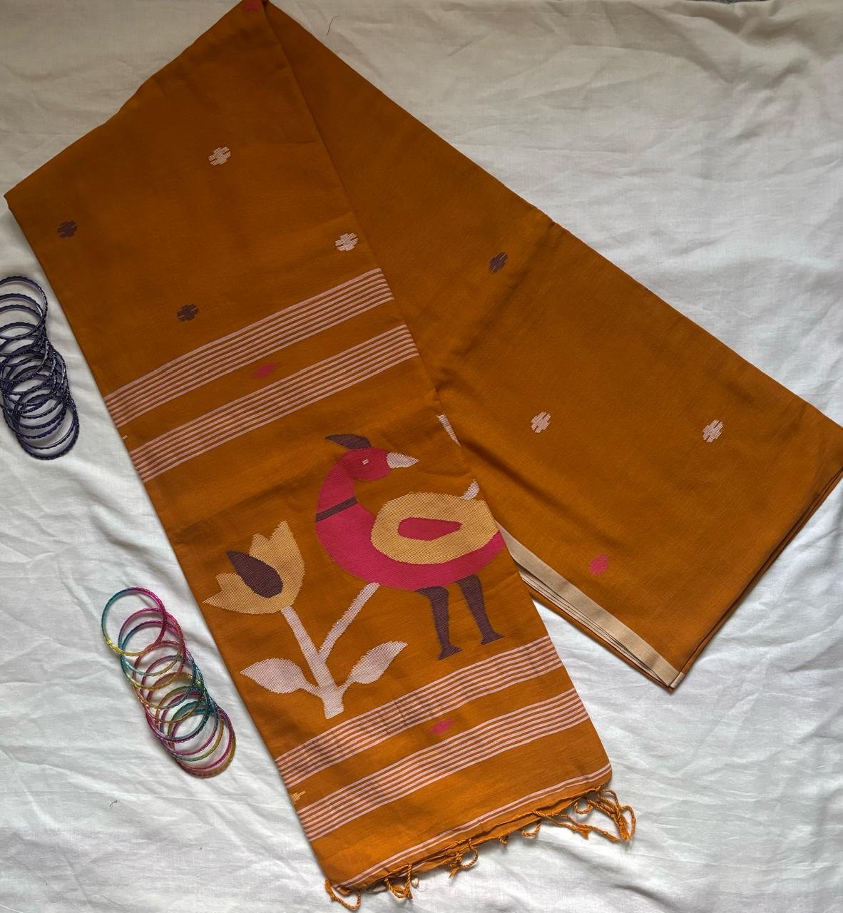 Cotton Needle Jamdani Saree – Sarson