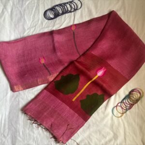 Silk Linen Jamdani Saree – Ratnaprabha