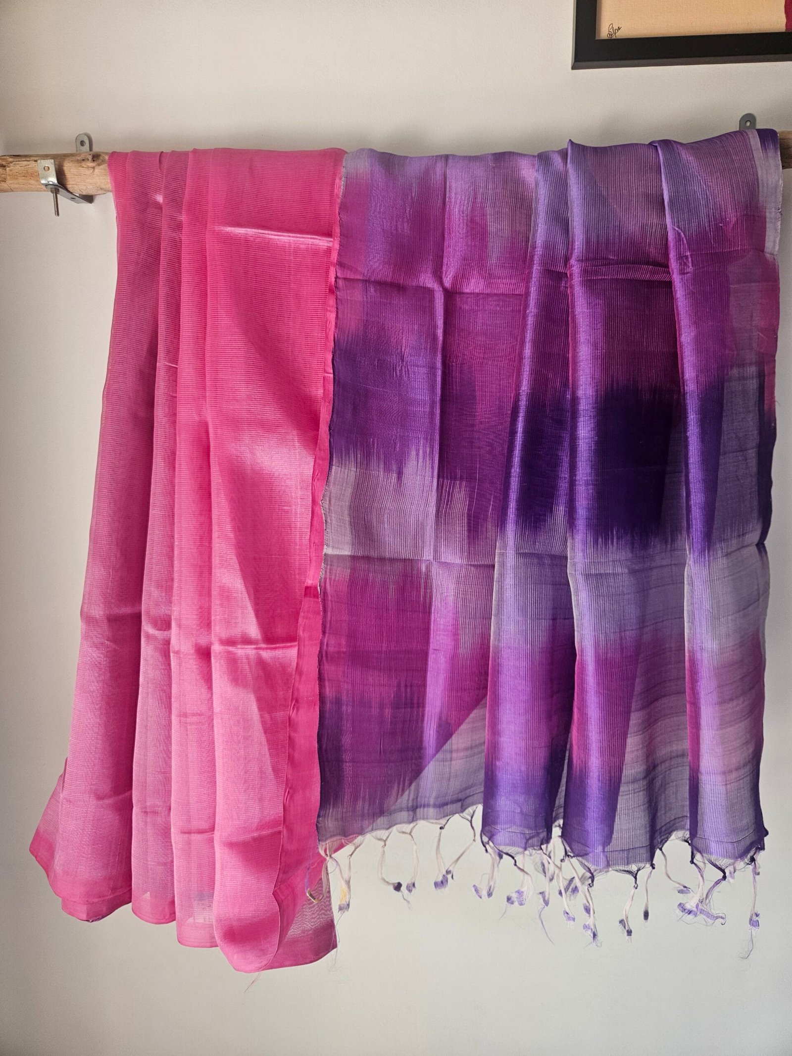 Mangalagiri Cotton Ikat Saree – Aabha Kamal