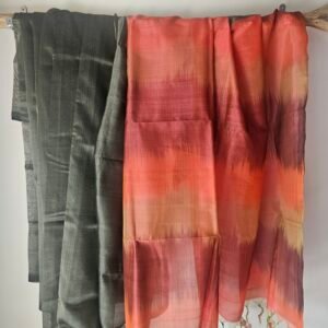 Mangalagiri Cotton Ikat Saree – Aabha Sandhya