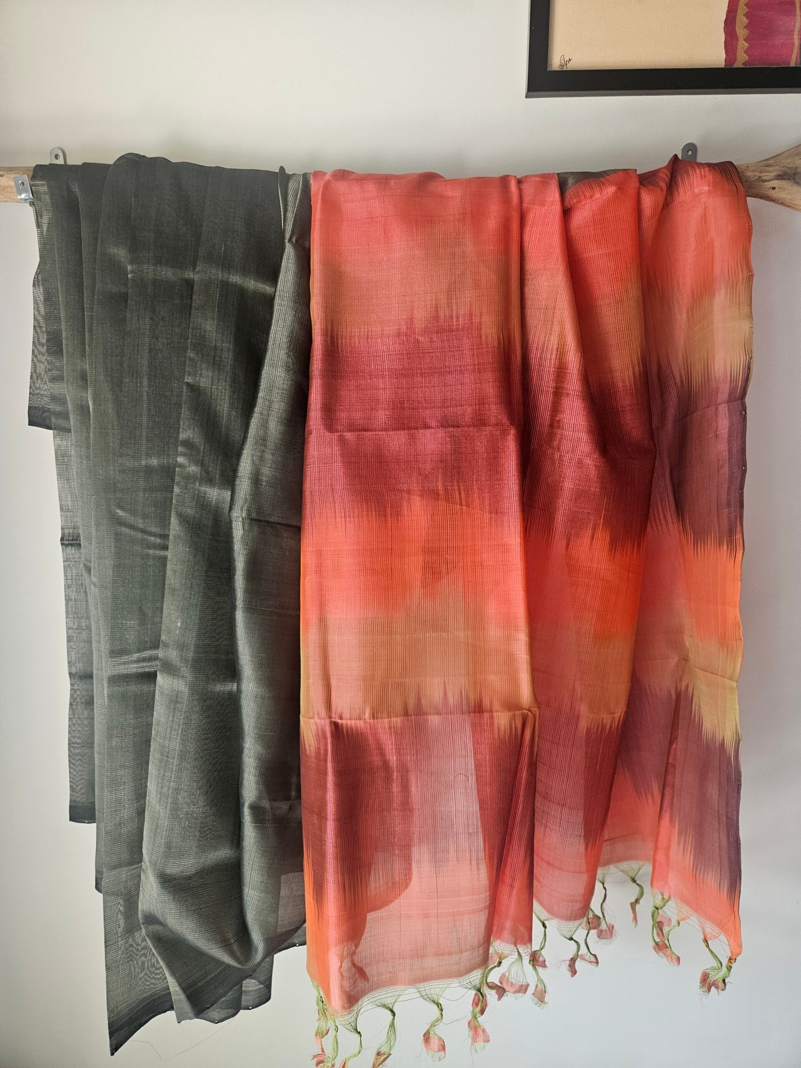 Mangalagiri Cotton Ikat Saree – Aabha Sandhya